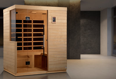 ***New 2020 Model*** Bilbao 3 Person Ultra Low EMF FAR Infrared Sauna